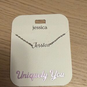 Jessica Silver Name Necklace